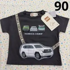 ⑯90、新品☆トミカ、はたらくくるま☆半袖Tシャツ