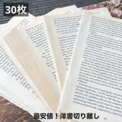 ㉕【最安値】洋書切り離し30枚 やや焼けあり ビンテージ アンティークのサムネイル
