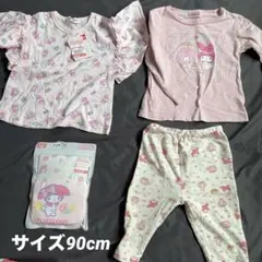 マイメロディー　マイメロセット　パジャマ　90cm 女の子　長袖　半袖　長ズボン