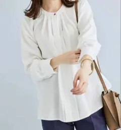 【VISビス】2way・防シワ、美人綺麗シルエット着回し力抜群の長袖ブラウス