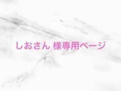 しおさん様専用ページ