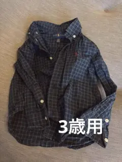 Ralph Lauren 長袖シャツ 3T グリーン系チェック