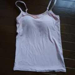 UNIQLO AIRism ピンク キャミソールブラトップ M