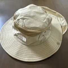 ノースフェイス　キッズ　ハット　サンシールド　KM ベージュ　キャンプ柄