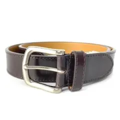 新品 未使用 レザーベルト メンズ シンプル ビジネス カジュアル 茶 ブラウン