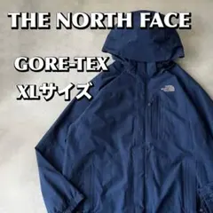 勧*進様 ノースフェイス マウンテンパーカー ゴアテックス 古着 ブルー XLサ