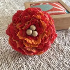 紅花染め茜染め草木染めウコン染め赤木綿古布刺し子バンブー持ち手手提げリメイク 紅花染め茜染め草木染めウコン染め赤木綿古布刺し子バンブー持ち