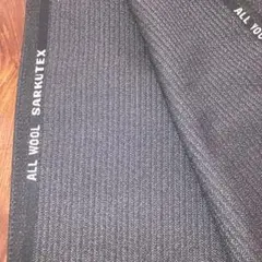 ビンテージスーツ生地　デッドストック生地　チャコールグレー　練習用