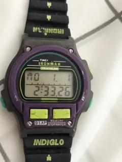 稼働品　TIMEX IRONMAN Triathlon 8LAP デジタル腕時計のサムネイル