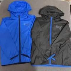 PUMA青 黒 ジャンバー ブルゾン140cm