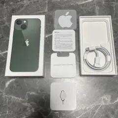 Apple iPhone 13 mini グリーン 箱とケーブル　※本体なし