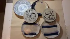 陶器 手描き 皿 6枚 セット