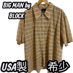 【極美品・極希少】BIG MAN by BLOCK 70's半袖シャツ USA製のサムネイル