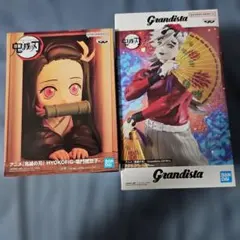 鬼滅の刃　フィギュアセット 禰豆子　童磨