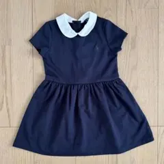 ラルフローレン　ネイビー　襟付き半袖ワンピース