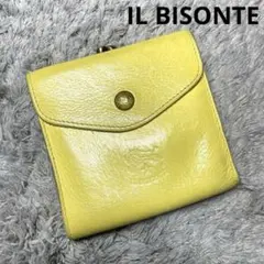 IL BISONTE イルビゾンテ 三つ折り財布 本革 がま口 ユニセックス