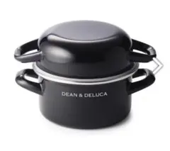 【美品】DEAN & DELUCA ホーロー鍋 2個セット 黒⑦