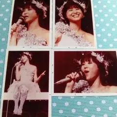 松田聖子1983年 ステージパフォーマンス 写真4枚セット