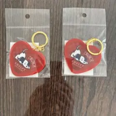 SNOOPY ハート型アクリルキーホルダー