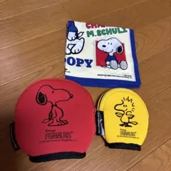 スヌーピー ポーチ　2個　ハンカチ　セット