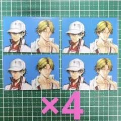 最強ジャンプ 証明写真風 ステッカー テニスの王子様 越前リョーマ 跡部景吾