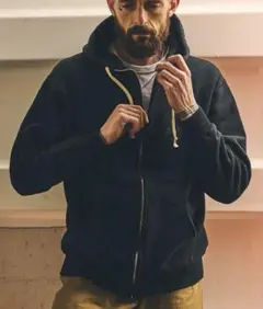 フラットヘッド ハイネック フルジップ パーカー　Lサイズ