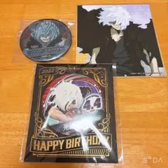 僕のヒーローアカデミア 死柄木弔 バースデー缶バッジ 色紙 セット