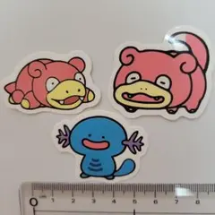 ヤドン　ウパー　ステッカー3枚セット