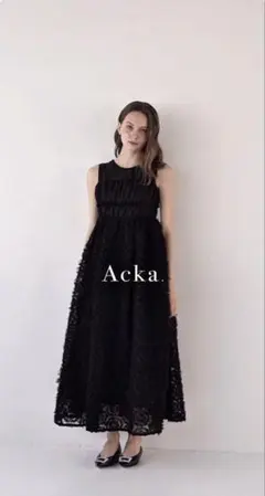 新品Acka. チュールドレス ブラック - メルカリ