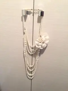 8連パール風ネックレス