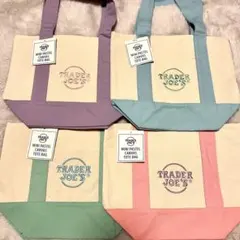 【4色セット】Trader Joe's トレーダージョーズ ミニトート