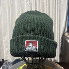 最終値下げ　BEN DAVIS ダークグリーン　ビーニー　ニット帽