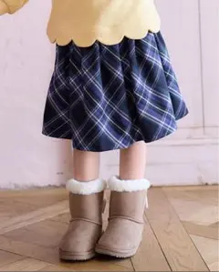 くまパンまま様専用新品　130★エニィファム★ チェック柄 スカパン