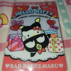 ハローキティ50周年ウエハースカード　バッドばつ丸