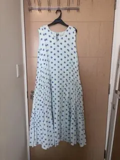 Veritecoeur ノースリーブワンピース 青ギンガムチェック Veritecoeur ノースリーブワンピース 青ギンガムチェック - メルカリ