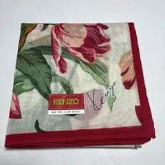 KENZO フラワープリント ハンカチ
