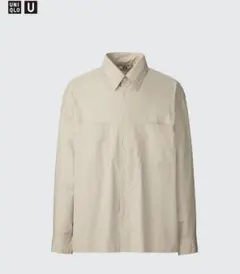 UNIQLO U 【S】ベージュ 長袖シャツ