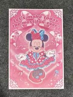 クリスタルパレス　ミニー グリーティングカード ディズニーランド