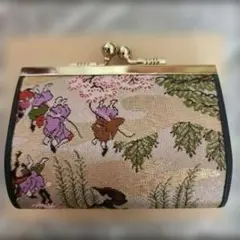 和風柄 がま口財布