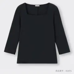 スクエアネックコンパクトT［7分袖］Z+E/GU