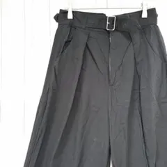センスオブプレイス アーバンリサーチ 黒 36 S ベルト付 ワイドパンツ