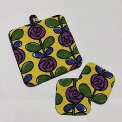 北欧風ポットマット&コースターセット♪ハンドメイド