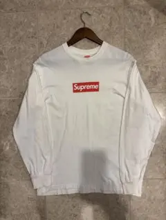 Supreme Boxロゴ ホワイト ロングスリーブ Tシャツ M - メルカリ