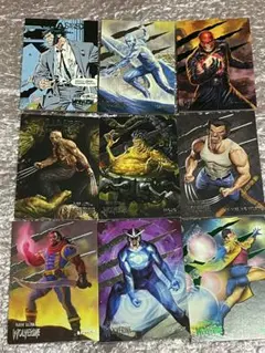 marvelトレーディングカード SKY BOXが34枚とFLEERが16枚