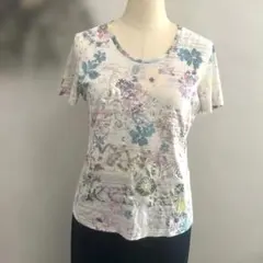 スリーフォータイムオウム柄 花柄プリント チュニック 半袖 | Mercari