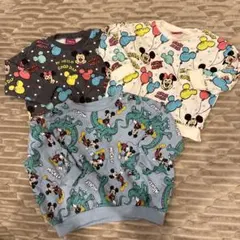 Disney ミッキー ミニー トレーナー 3枚セット 90