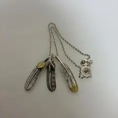 フェザー　ネックレス シルバー ゴールド　羽根モチーフ