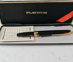 希少 PLATINUM プラチナ 万年筆 22K 3本セット レトロ ブラック - メルカリ