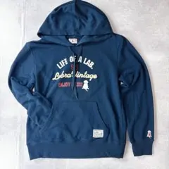 LABRA POP ラブラポップ プリント スウェットパーカー ネイビー M⁠
