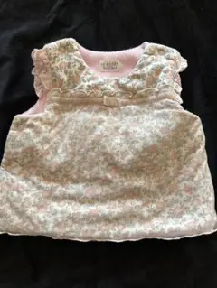 花柄フリルベビーベスト 70-80cmまで対応